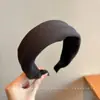 Diadema de Esponja de Color Café con Leche de Gama Alta para Mujer, Diadema de Parte Superior Alta, Nuevo Estilo Otoño e Invierno 2026, Accesorio para el Cabello de Uso Diario