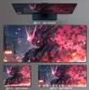 Alfombrilla de Ratón Extra Grande para Hombres y Mujeres, Alfombrilla Bidimensional Resistente a Manchas, Escritorio de Oficina Juego, Alfombrilla de Ratón E-Sports Anime Hatsune