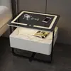 Mesa de cabeceira de madeira de alta qualidade estilo francês, penteadeira de luxo leve com armazenamento, armário de cabeceira personalizável para quarto e moradia para aluguel