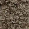 Tecido de lã de ovelha felpudo com estampa de tigre, tecido de ovelha grande com textura de anel