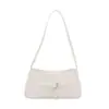 2026 Nova Moda Outono Simples Grande Capacidade Brilhante para o Trabalho Design de Cor Sólida Elegante e Texturizada Bolsa de Ombro Único sob o Braço