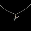 Collar de letras femenino europeo y americano ins collar de circonitas de oro de 18k diseño nicho cadena clavicular temperamento simple cadena de suéter