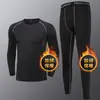 Conjunto de ropa deportiva de compresión de secado rápido para hombre, traje de entrenamiento de alta elasticidad, capa base de otoño, ropa para baloncesto y fitness, camiseta interior de manga larga