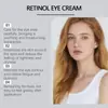 Creme para Olhos Viareline Retinol Cuidado Suave para a Pele dos Olhos, Creme Diário Hidratante e Umectante para Olhos