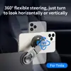 Soporte magnético para teléfono móvil de coche Magsafe, plegable, fijo, para navegación, de aleación de aluminio, soporte giratorio de 360 grados