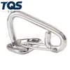 Gancho de Resorte de Acero Inoxidable Marino Simple Escalada en Roca Seguridad Mosquetón Exterior Correa para Perro Hebilla de Cadena Hebilla de Seguridad Accesorios para Llavero