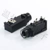 6.35-302S-3P 6,35MM Microfone Amplificador de Microfone Áudio Soquete de Áudio Lado Três/Quatro Pinos Fone de Ouvido