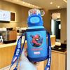 Copo Térmico Ultraman Infantil para Meninas Ir para a Escola Especial Creche Copo de Beber para Bebê com Canudo Estudante do Ensino Fundamental Chaleira de Água