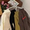 Ropa Suave y Acogedora para Niños 2025 Primavera y Otoño Nueva Camiseta Básica de Punto para Niñas Suéter Interior Elástico con Volantes Estilo Coreano para Niños