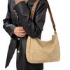 Bolso de mano gamuza otoño 2024 nuevo gran capacidad terciopelo color contrastante nicho bandolera bolso de mano para ir al trabajo bolso