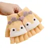 Guantes de invierno para niños marta de cristal pollo caricatura estudiante medio dedo solapa cálidos niños de 4 a 10 años guantes