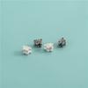 Plata Esterlina S925 Mini Cuentas Sueltas Cuentas Espaciadoras de Mariposa Accesorios DIY Hecho a Mano Pulsera de Cuerda Trenzada Materiales para Joyería con Cuentas