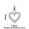 Colgantes de Animales Lindos Transfronterizos, Elementos Adorables de Oso y Delfín, Accesorios de Colgante de Acero Inoxidable Personalizados DIY Incrustados con Diamantes
