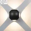 Fábrica de origen transfronteriza en suministro en stock Lámpara de pared LED de aluminio fundido a presión, lámpara de pared para exteriores lámpara de jardín