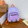 Mochila Infantil de Bloques de Color Estilo Ins, Nueva Mochila Escolar Ligera Versátil de Gran Capacidad para Estudiantes de Primaria, Mochila de Jardín de Infancia para Niños y Niñas