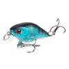 Cebo Luya Rock pequeño y gordo, 4 cm/4,6 g, negro, tres anzuelos, plástico, simulación, cebo falso, cebo duro, cebo falso, equipo de pesca
