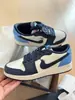 Zapatos Aj1 Obsidian Negro y Blanco Panda para Hombre y Mujer Negro Rojo Gris Blanco Negro Bajos Otoño e Invierno de Caña Baja Casual Pareja Zapatos Deportivos