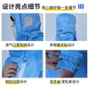 Ropa Libre de Polvo Clase 100 con Protección Diagonal de Malla en Tirante, Ropa Antiestática para Salas Limpias, Ropa de Trabajo Antiestática de Laboratorio
