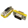 Cabeça de Extensão VGA 15 Pinos-15 Furos Conector VGA Macho-Macho Adaptador VGA Conector Passante VGA