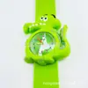 Reloj para niños reloj de raqueta de dibujos animados anillo de presión de juguete de silicona para estudiante de jardín de infantes escuela primaria página de cerdo de dibujos animados reloj electrónico