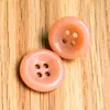 Botões de resina de quatro furos com bordas finas em cores de doce, botões para projetos de apliques infantis feitos à mão, botões de camisa, botões de cardigã, botões para roupas infantis