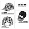 Outono e inverno padrão de lã retro houndstooth boné de beisebol estilo britânico homens e mulheres nova fábrica de moda quente atacado