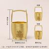 Un Cubo de Oro Cubo pequeño de latón puro adornos de feng shui para oficina adornos de latón artesanías pequeño bronce una generación de cabello