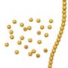 Pulsera de cuentas de oro arena que conserva el color, pequeñas cuentas de oro esmerilado, cuentas sueltas, accesorios para pulseras y collares, material de cuentas al por mayor