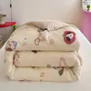 Núcleo de colcha de algodón tejido Clase A, colcha de invierno, colcha de fibra de soja para niños, colcha de primavera y otoño, colcha individual para dormitorio, colcha de algodón