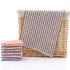 Estropajo paño de cocina Amazon paño de cocina paño de té al por mayor algodón absorbente toalla de jacquard a cuadros 40*28CM