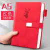 Cuaderno de negocios A5 al por mayor de cuero con hebilla, bloc de notas grueso de alto valor, cuaderno B5 pequeño.