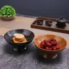Nuevo Plato de Postre Cerámico con Pie Alto para Uso Doméstico, Plato para Frutas y Bocadillos de Mesa de Té, Plato para Frutas Secas, Plato de Fruta Cerámico Creativo Retro