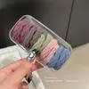 Elástico de cabelo feminino de alta qualidade, modelo 2025, com alta elasticidade e durabilidade, ideal para rabo de cavalo alto. Estojo de couro.