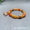 Pulsera de Jade de Seda Dorada al por mayor Pulsera de Cuentas Estilo Antiguo Pequeña Fresca para Mujer Suministro para Transmisión en Vivo de Verano Puesto Callejero Modelo de 10 Yuan