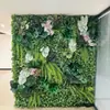 Pared Verde de Plantas Tridimensional, Paisajismo con Flores Artificiales, Pared de Fondo Artificial, Combinación de Paisaje, Decoración de Interiores, Pared de Plantas Simulada