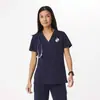 Blusa de Uniforme Elástica de Secado Rápido con Cuello en V y Mangas Cortas para Hombres y Mujeres, Adecuada para Personal de Hospital, Enfermeras, Odontología, Belleza, Quirófano y Ropa de Trabajo para el Cuidado Postparto