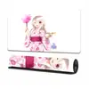 Alfombrilla de Ratón Antideslizante para Juegos E-Sports Pad Grande de Caucho Natural para Computadora Bloqueo de Bordes Dibujos Animados Pad para Teclado Pad para Cafetería de Internet