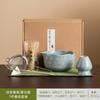 Venta Caliente Transfronteriza Set de Herramientas para Matcha Color Rosa Flor de Cerezo Juego de Siete Piezas con 100 Batidores de Té, Cuchara para Té y Tazón de Matcha con Pico de Águila
