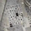 Adesivos Tomoni Metal para Nail Art DIY Estilo Escuro Popular Adesivos de Unha Acessórios de Nail Art Morango Gótico Adesivos