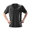 Ropa Deportiva de Secado Rápido, Camiseta de Seda Helada para Hombre, Chaleco Superior Casual Delgado de Manga Corta de Verano, Ropa para Correr, Manga Media, Transpirable