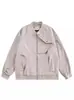 Jaqueta Aviador Retrô Americana para Homens, Novo Estilo Outono, Marca Tendência, High Street, Multi-Zíper, Nicho, Jaqueta Baseball de Caimento Solto