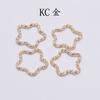 Comercio exterior nuevo anillo giratorio de estrella de cinco puntas joyería DIY joyería anillo de salto en relieve anillo abierto de estrella anillo de hierro plano