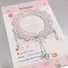 Explosões Super Fada Mori Cristal Lua Pulseira Feminina Design de Nicho Estudante Joker Cor Doce Pulseira de Namorada