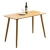 Mesa de jantar de madeira maciça nórdica doméstica pequeno apartamento mesa de jantar quarto simples retangular computador de escritório mesa pequena