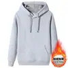 Moletom com Capuz de Algodão Pesado para Homens e Mulheres, Novo Estilo Outono e Inverno, Forrado com Fleece e Espessado, Moletom de Estudante, Blusa Quente, Estilo Casual de Casal, Moderno