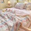 2025 Nueva Colcha de Verano de Hilo Arrugado Colcha para Aire Acondicionado Dormitorio de Estudiantes Individual y Doble Colcha Fina Colcha Fresca de Verano Lavable a Máquina