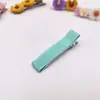 Clip para el pelo de tela de canalé de 8 cm/5 cm, bolsa completa, clip de pico de pato para el pelo de niños DIY, material para clip de pelo DIY, accesorios hechos a mano