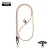 Lanyard Popular para Teléfono Móvil de Muñeca 6mm Fuerte para Colgar en el Cuello Cruzado Ajustable Exterior Montañismo Cuerda Trenzada Anti-Pérdida Color Pistola