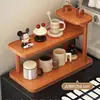 Estante de Almacenamiento para Cosméticos, Caja de Almacenamiento para Productos de Cuidado de la Piel en Escritorio de Tocador, Estante de Madera Maciza para Almacenamiento de Perfumes, Labiales y Tazas en la Entrada