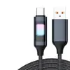 Cable de Carga Rápida Nuevo con Corte Transfronterizo y Efecto de Iluminación de Colores Adecuado para Samsung Iphone16/15 Huawei Tipo-C Cable de Datos
